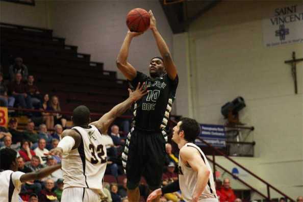 Rock falls to Golden Knights: SRU gets No. 3 spot in PSAC tournament