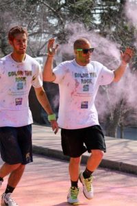 SRU welcomed their first annual Color the Rock 5K run, raising $2,200 for a scholarship fund. The event brought out 300 students who were sprayed with various colors after every lap.