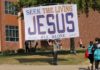 Organized religion protested on campus
