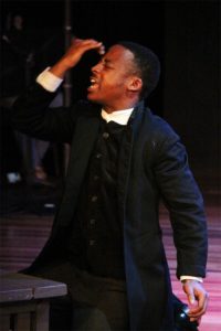Malic Williams as the Reverend was  enthralled with emotional reactions and theatrical presence. His character was an integral part of the production.