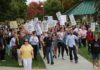 APSCUF members hold rally to discuss strike and deliver petition to President’s office