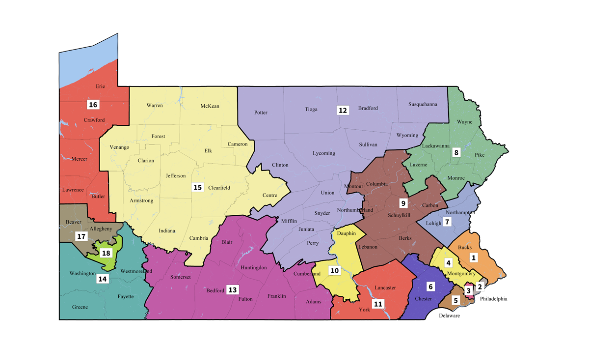 New Pennsylvania congressional map to be implemented for primary