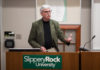 Former Unity College President Emeritus speaks at SRU