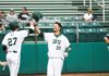 Baseball splits doubleheaders against no. 11 Mercyhurst