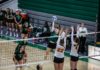 Rock volleyball’s season ends with emotional comeback against Mercyhurst