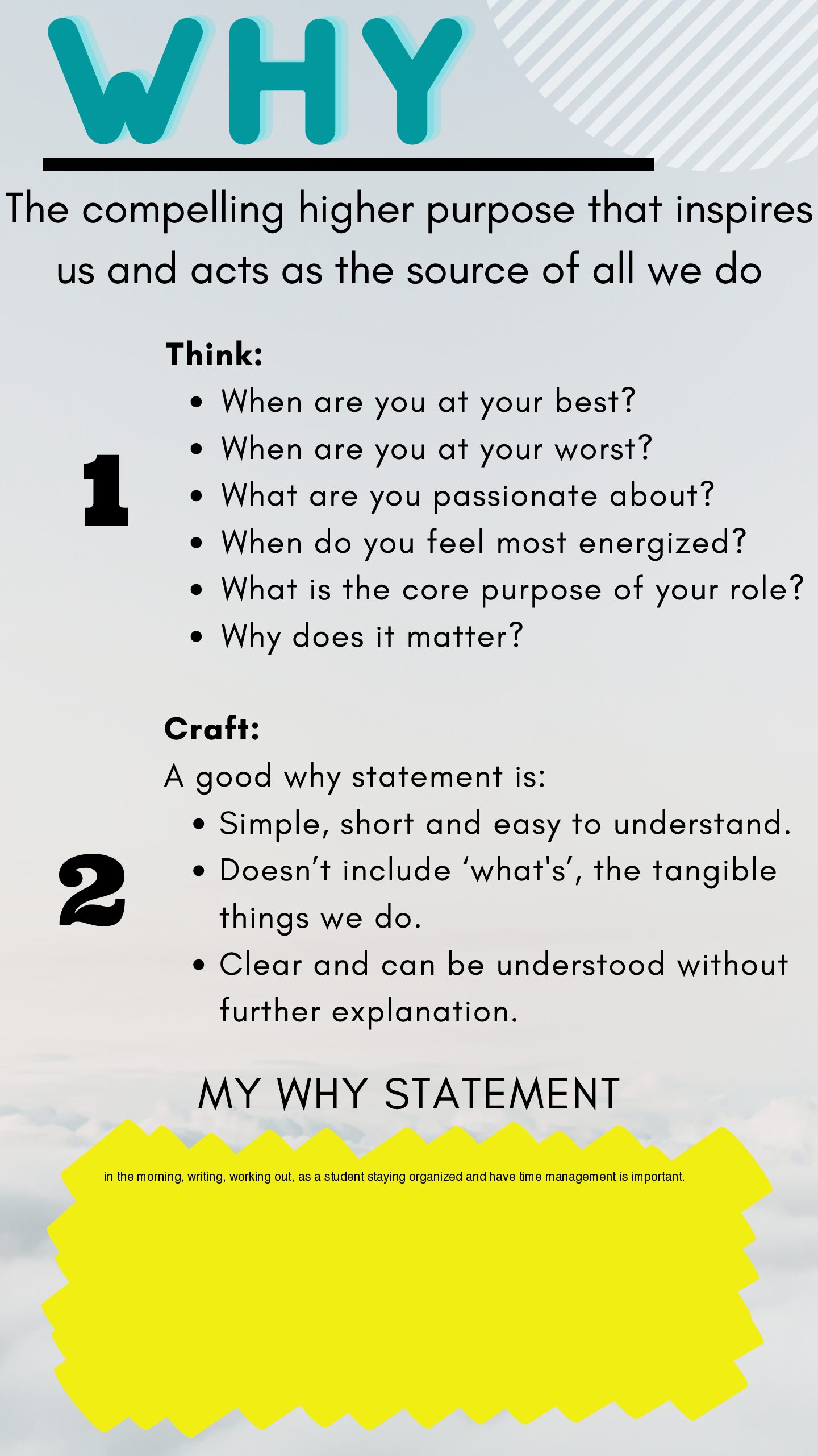 how to write a personal why statement
