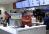 Chick-fil-A comes to Grove City College Staff at Chick-fil-a working on several orders.