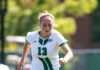 Late score by Seton Hill locks a tie with SRU women’s soccer Morgan Sarver dribbles during an offensive attack against Seton Hill last Saturday. She finished the game with four shots.