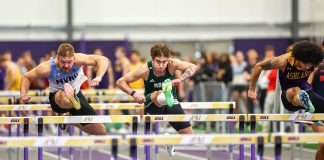 Rock men’s indoor track and field finishes time at PSAC Championship