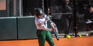 Rock splits doubleheader with IUP