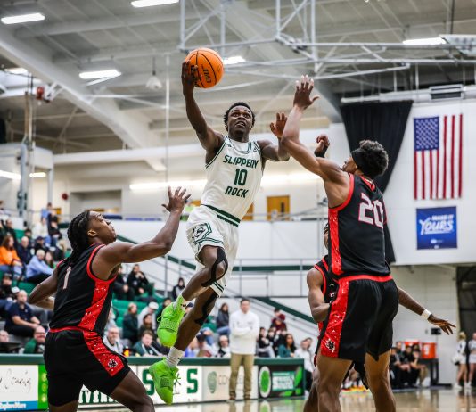 SRU falls to Gannon despite strong second-half shooting