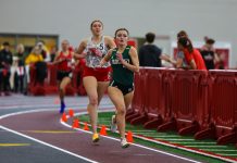 SRU women shine in split squad action