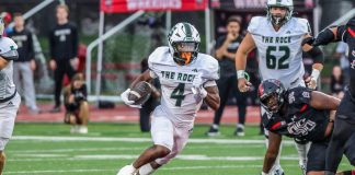 Rock offense rolls through ESU in 59-35 road win