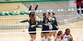 Volleyball splits four-game homestand