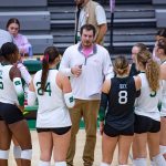 Rock volleyball falls in pair of weekend contests
