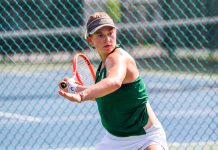 Rock Tennis dominates in singles at CMU Invitational