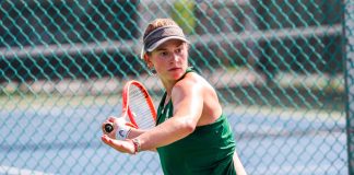 Rock Tennis dominates in singles at CMU Invitational